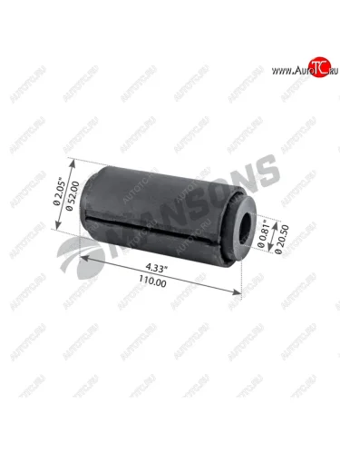 Сайлентблок VOLVO FH,FM рессоры передней MANSONS MANSONS 900.344