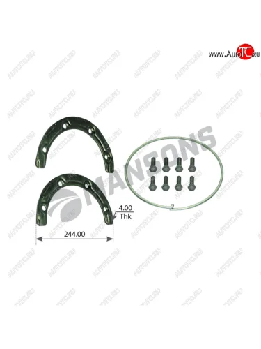 Комплект VOLVO FH12,FH16 монтажный колодок тормозных MANSONS MANSONS 900.484