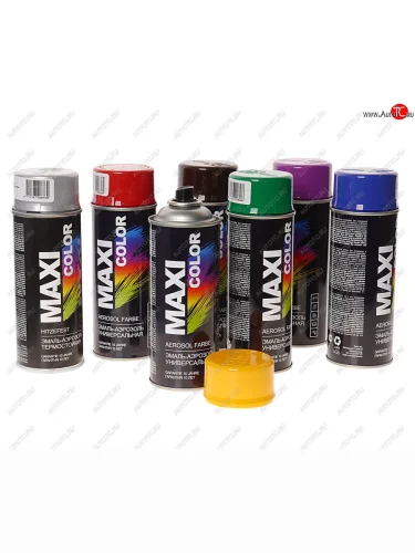 Краска черная глянцевая аэрозоль 400мл MAXI COLOR MAXI COLOR 9005mx