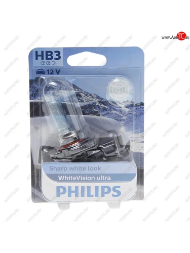 Лампа 12V HB3 60W P20d блистер (1шт.) White Vision Ultra PHILIPS PHILIPS 9005wvuбл