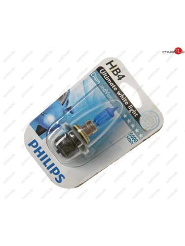 Лампа 12V HB4 55W P22d 5000K блистер (1шт.) Diamond Vision PHILIPS PHILIPS 9006dvb1 PHILIPS 9006dvb1