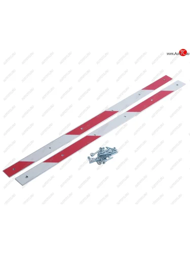 Крепление брызговика заднего комп. светоотражающий 580х20х0.2мм (планки,винты,шайбы,гайки) ПТ Производственные технологии 9101s