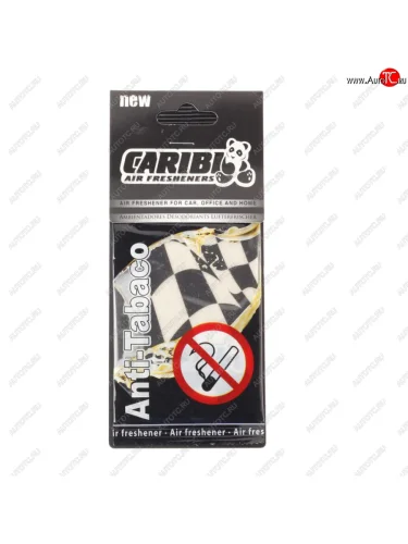 Ароматизатор подвесной пластина (анти-табак) Formula-1 CARIBI CARIBI 91503