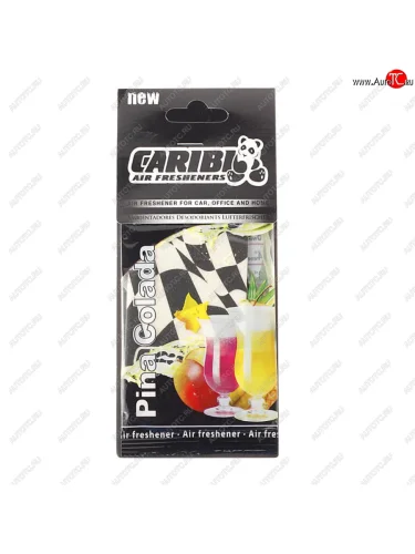 Ароматизатор подвесной пластина (пина колада) Formula-1 CARIBI CARIBI 91510