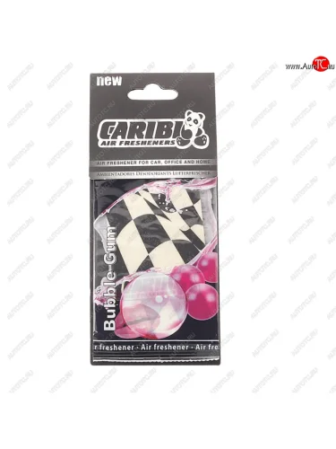 Ароматизатор подвесной пластина (bubble gum) Formula-1 CARIBI CARIBI 91572