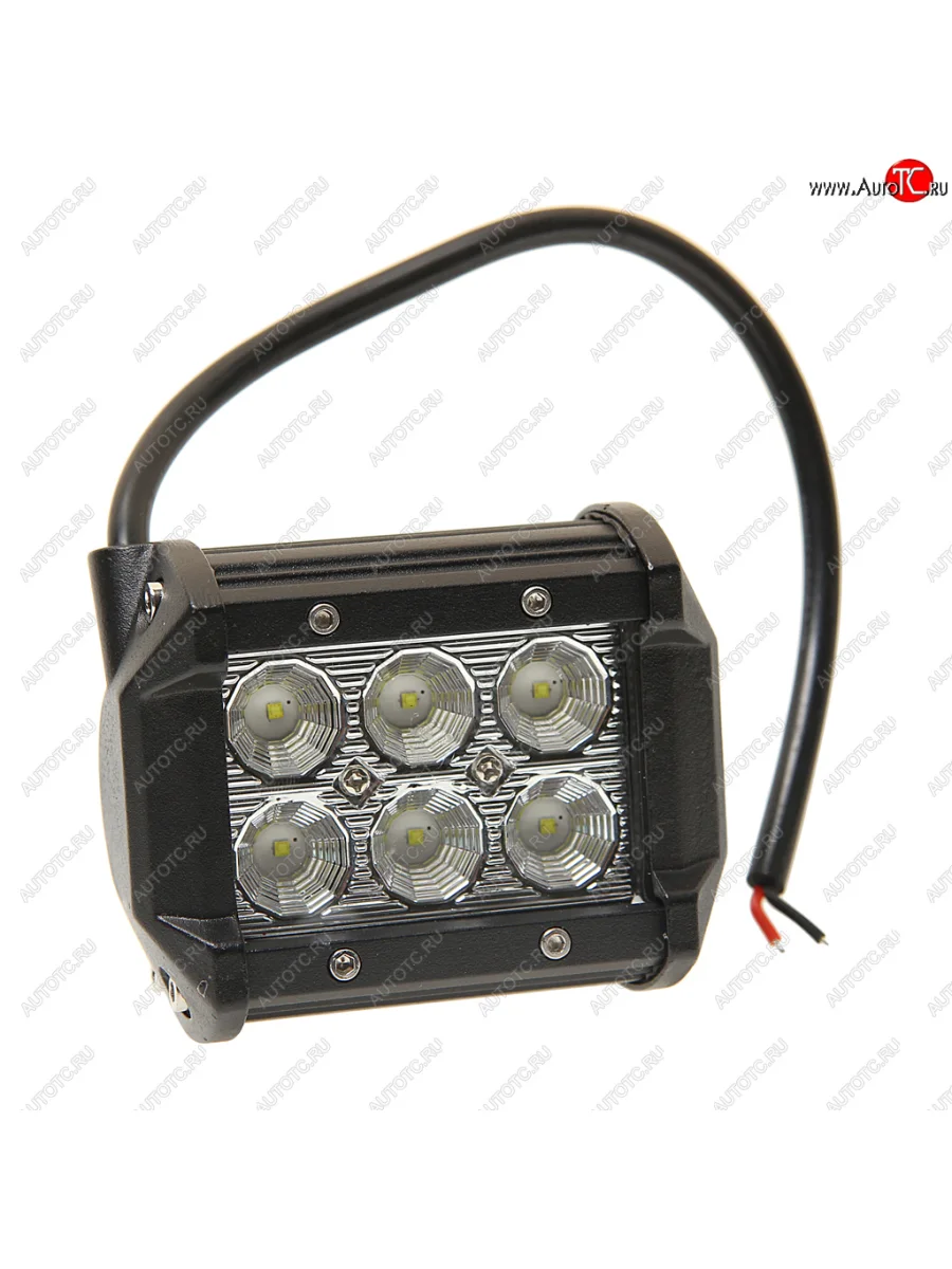 Балка светодиодная 1224V 18W (6 светодиодов) 100х85х65мм (ближний свет) двухрядная LED LT LED TECHNOLOGY 9-18f  в Самаре Самарской области