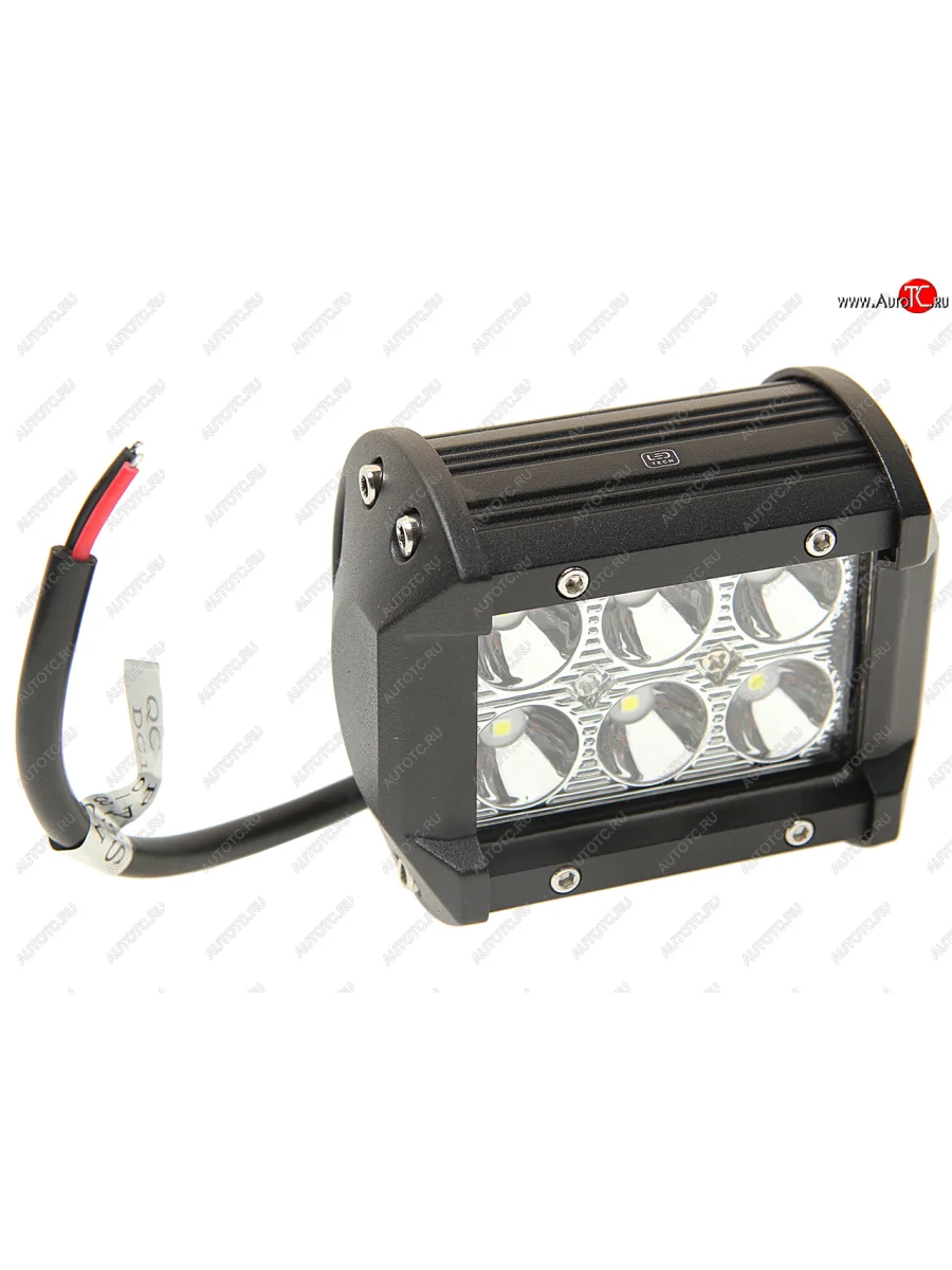 Балка светодиодная 1224V 18W (6 светодиодов) 100х85х65мм (дальний свет) двухрядная LED LT LED TECHNOLOGY 9-18s  в Самаре Самарской области