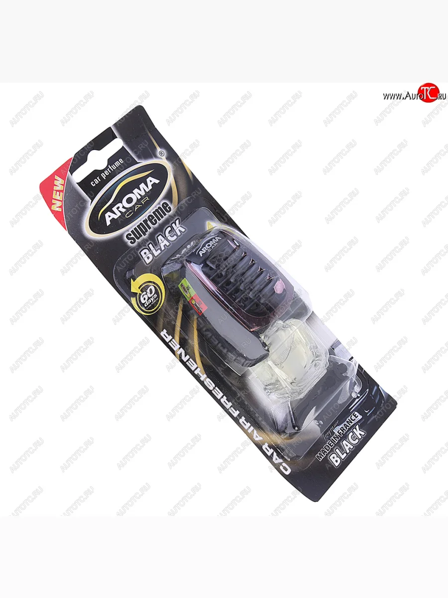 Ароматизатор на дефлектор жидкостный (блэк одеколон) 7мл Supreme AROMA CAR AROMA CAR 92050 AROMA CAR 92050  в Самаре Самарской области