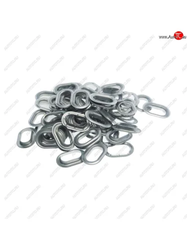 Люверс овальный 41х21мм комплект (50шт.) оцинкованный ПТ Производственные технологии 9210