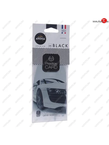 Ароматизатор подвесной пластина (парфюм) Black Prestiged AROMA CAR AROMA CAR 92664