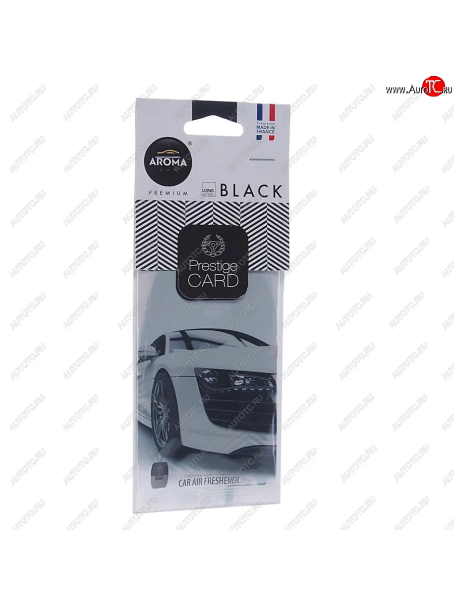 Ароматизатор подвесной пластина (парфюм) Black Prestiged AROMA CAR AROMA CAR 92664  в Самаре Самарской области
