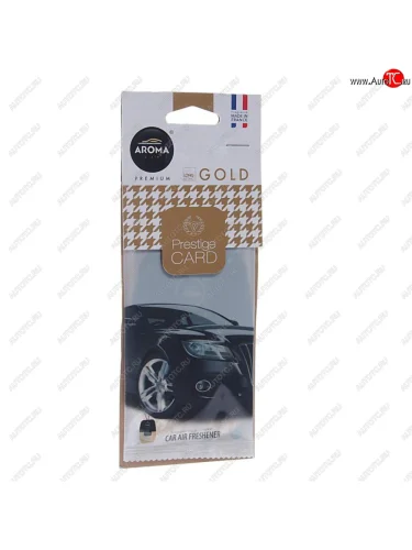 Ароматизатор подвесной пластина (парфюм) Gold Prestiged AROMA CAR AROMA CAR 92666