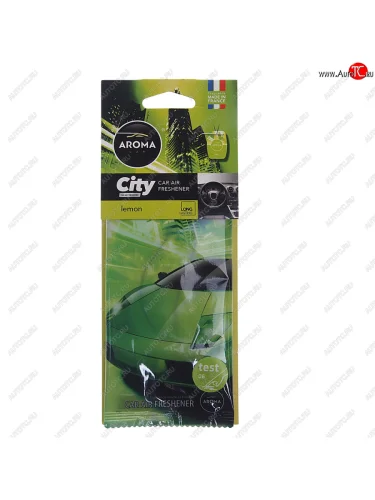 Ароматизатор подвесной пластина (лимон) City AROMA CAR AROMA CAR 92714