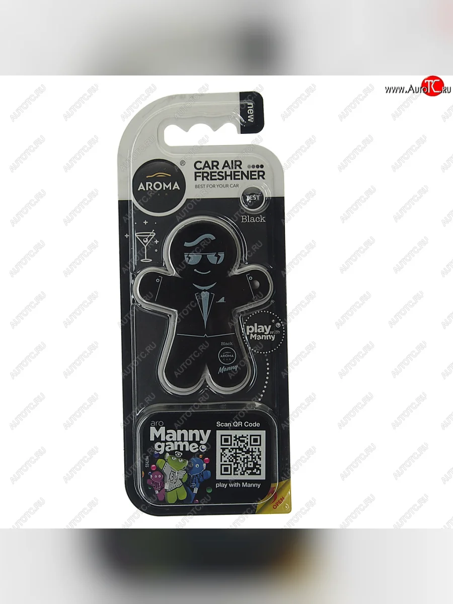 Ароматизатор на дефлектор полимерный (black) 8г Manny AROMA CAR AROMA CAR 92993  в Самаре Самарской области
