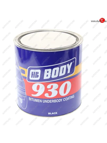 Антикор для наружных поверхностей каучук черный 2.5л 930 BODY BODY 9300200003