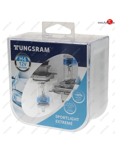 Лампа 12V H4 6055W P43t +40% 5000K бокс (2шт.) TUNGSRAM TUNGSRAM 93093787