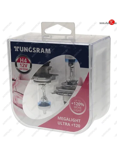 Лампа 12V H4 6055W P43t +120% бокс (2шт.) TUNGSRAM TUNGSRAM 93116867