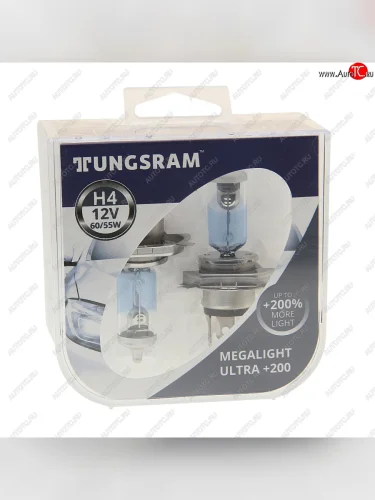 Лампа 12V H4 6055W P43t +200% бокс (2шт.) TUNGSRAM TUNGSRAM 93120535