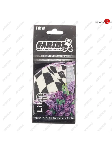 Ароматизатор подвесной пластина (сирень) Formula-1 CARIBI CARIBI 93156