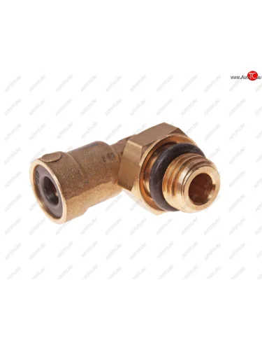 Соединитель трубки ПВХ,полиамид d=6мм (наружная резьба) М12х1.5 угольник латунь CAMOZZI CAMOZZI 9502 6-m12x1.5