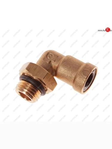 Соединитель трубки ПВХ,полиамид d=8мм (наружная резьба) М14х1.5 угольник латунь CAMOZZI CAMOZZI 9502 8-m14x1.5