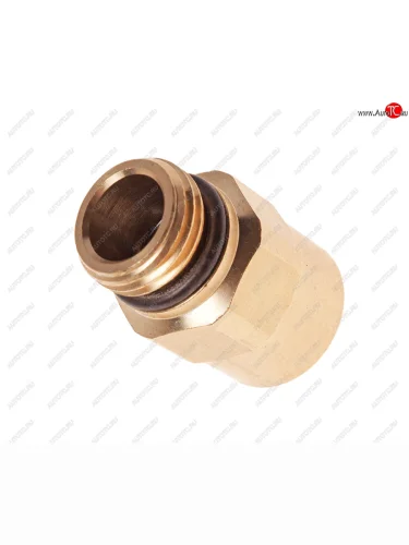 Соединитель трубки ПВХ,полиамид d=12мм (наружная резьба) М16х1.5 прямой латунь CAMOZZI CAMOZZI 9512 12-m16x1.5