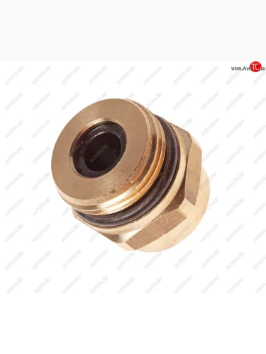 Соединитель трубки ПВХ,полиамид d=12мм (наружная резьба) М22х1.5 прямой латунь CAMOZZI CAMOZZI 9512 12-m22x1.5