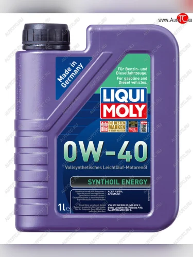 Масло моторное SYNTHOIL ENERGY 0W40 синт.1л LIQUI MOLY LIQUI MOLY 9514