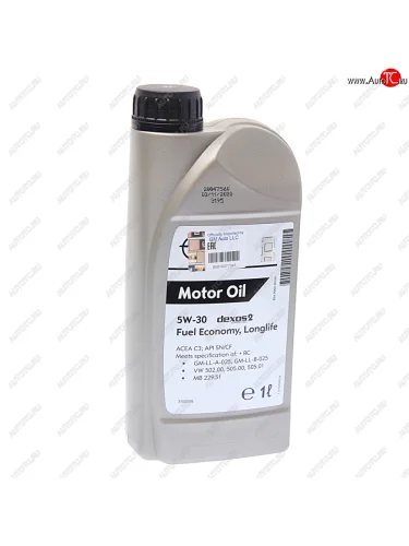 Масло моторное GENERAL MOTORS Dexos2 5W30 синт. 1л RUS OE GENERAL MOTORS 95599403