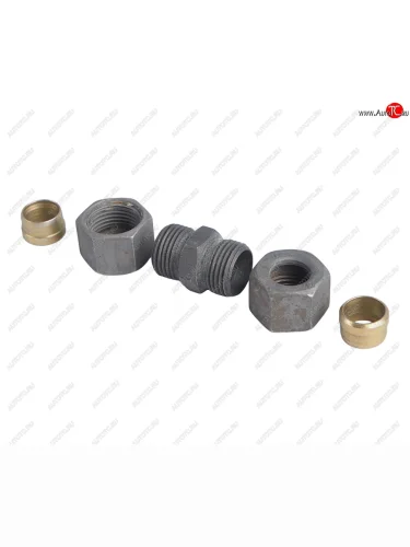 Ремкомплект трубки тормозной пластиковой d=12х1.0 (2 гайки,преходник-трубка) DT DT 9.60005 DT 9.60005
