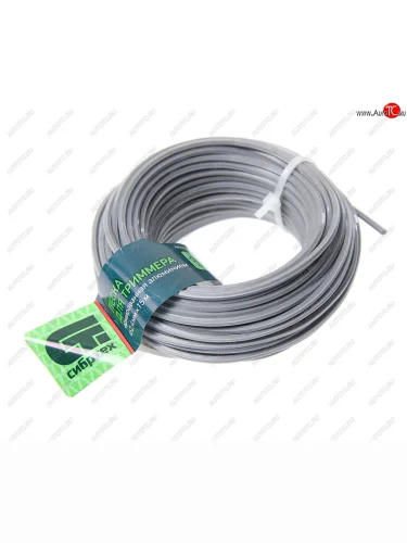 Леска для триммера 2.4мм 15м звезда армированная алюминием СИБРТЕХ СИБРТЕХ 961975