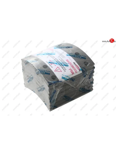 Накладка тормозной колодки НЕФАЗ-9693,93341,9509 сверленая расточен. комплект 8шт. с заклепками АККОР 9693-3501105-ср