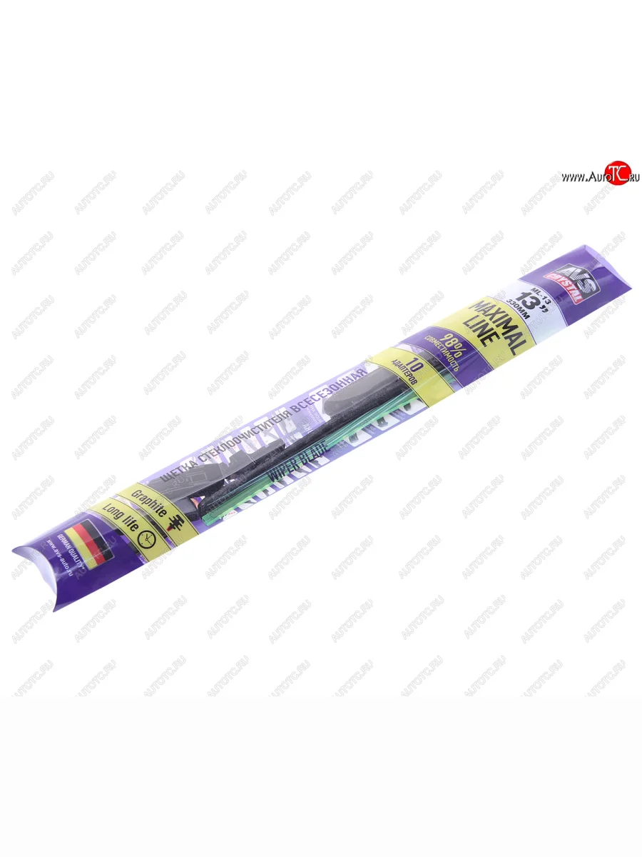 Щетка стеклоочистителя 330мм бескаркасная (10 адаптеров) Maximal Line AVS AVS a07772s  в Керчи Республика Крым