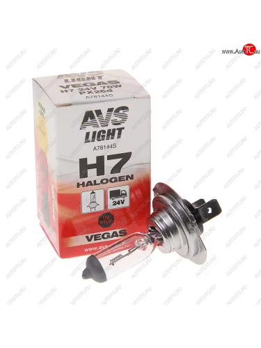 Лампа 24V H7 70W PX26d AVS AVS a78144s AVS a78144s