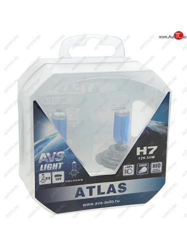 Лампа 12V H7 PX26d 55W бокс (2шт.) Atlas AVS AVS a78909s