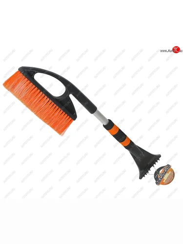 Щетка со скребком 57см черно-оранжевая АВТОСТОП АВТОСТОП ab-2236