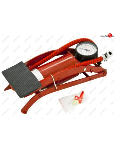 Насос ножной 1-цилиндровый с манометром АВТОСТОП АВТОСТОП ab-51010