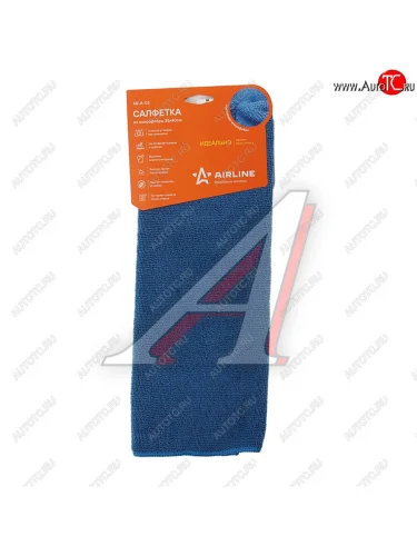 Салфетка микрофибра универсальная 35х40см синяя AIRLINE AIRLINE ab-a-03