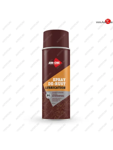 Смазка универсальная антиржавчина 450мл аэрозоль Spray De Rust Lubrication AIM-ONE AIM-ONE ad-350