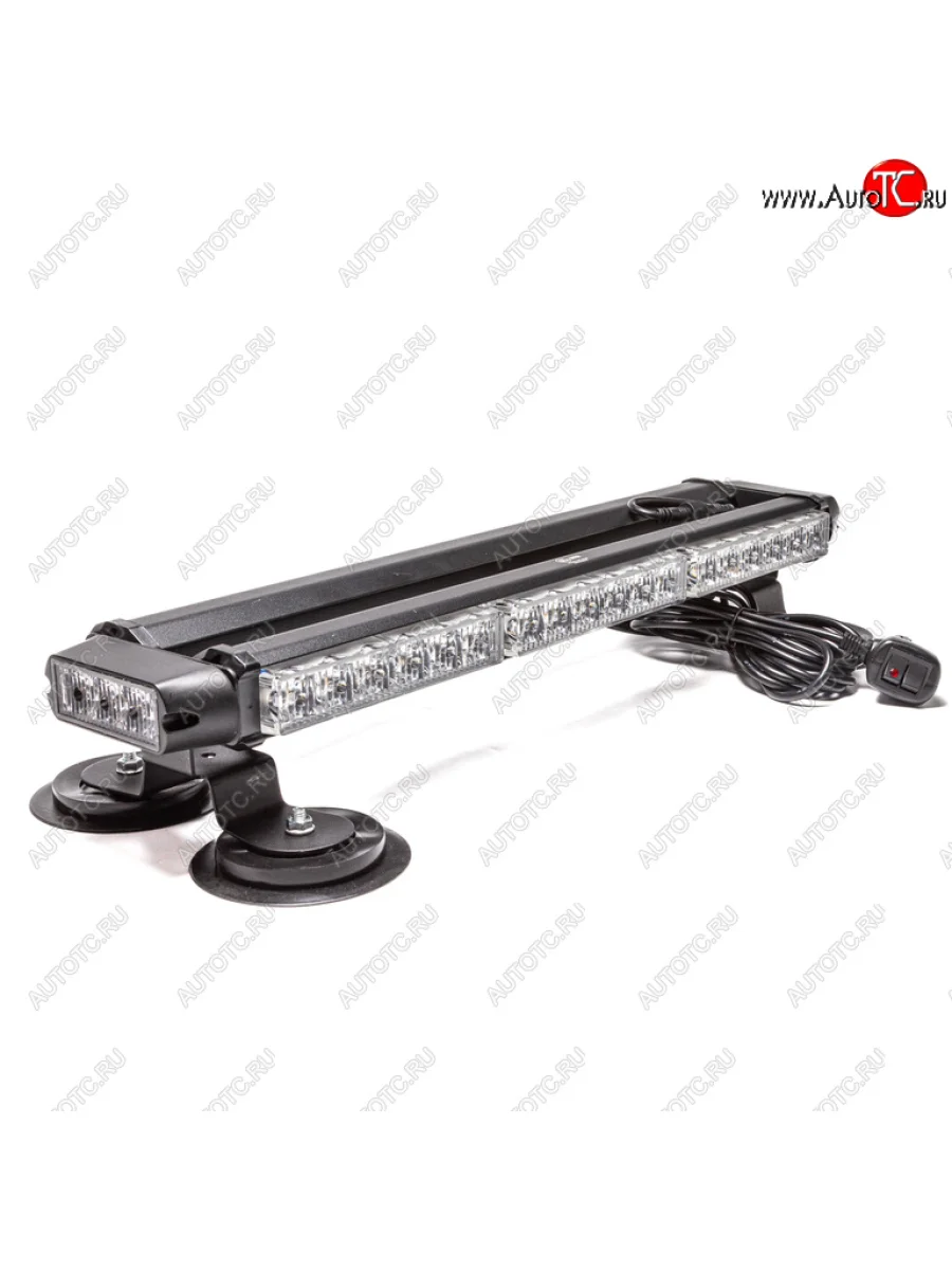 Балка светодиодная 1224V 42Вт магнит стробоскоп 4 стор.(3+3+2 блока Epistar) AVTOELECTRICA AVTOELECTRICA ae42w-3eps-4s-m  в Самаре Самарской области