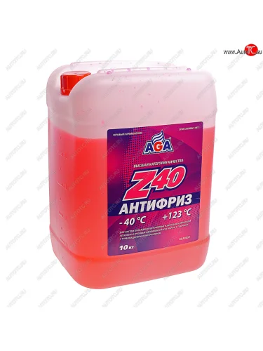 Антифриз красный -40C 10кг Antifreeze Z40 AGA AGA aga003z