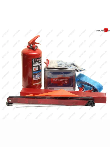 Набор автомобилиста (огнетушитель ОП-2,аптечка,знак,трос 5т,перчатки) №3 AGA AGA aga-dor-3