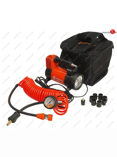 Компрессор автомобильный 50лмин. 10атм. 23А 12V на клеммы АКБ (фонарь, сумка) АГРЕССОР АГРЕССОР agr-50l
