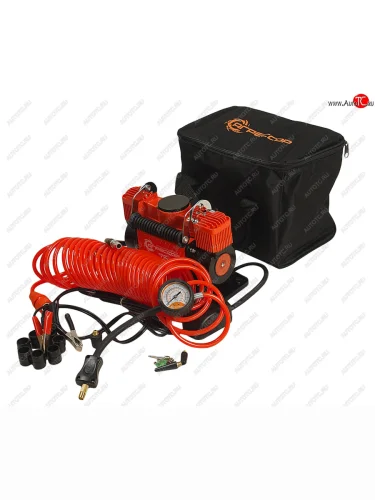 Компрессор автомобильный 75лмин. 10атм. 30А 12V на клеммы АКБ (сумка) АГРЕССОР АГРЕССОР agr-75