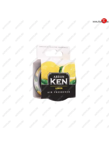 Ароматизатор на панель приборов древесная стружка (лимон) Ken AREON AREON ak06