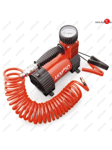 Компрессор автомобильный 50лмин. 10атм. 23А 12V на клеммы AUTOPROFI AUTOPROFI akm-50