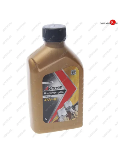Масло моторное PREMIUM PROGRESS SL/CF 10W-40 п/синт.1л AKROSS AKROSS aks0001mos AKROSS aks0001mos