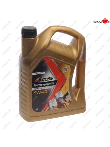 Масло моторное PREMIUM SL/CF 5W-40 синт.4л AKROSS AKROSS aks0013mof AKROSS aks0013mof