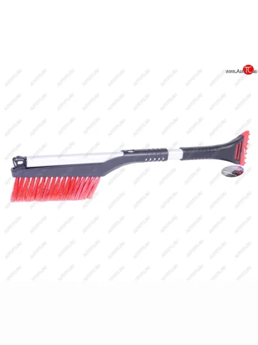 Щетка со скребком телескопическая 63-88см черно-красная AUTOLUX AUTOLUXE al104br