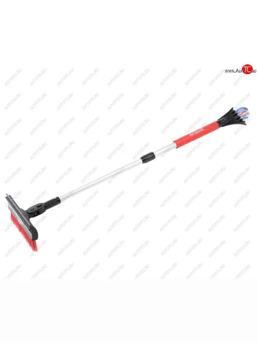 Щетка со скребком телескопическая 80-115см черно-красная AUTOLUXE AUTOLUXE al115br